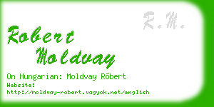 robert moldvay business card